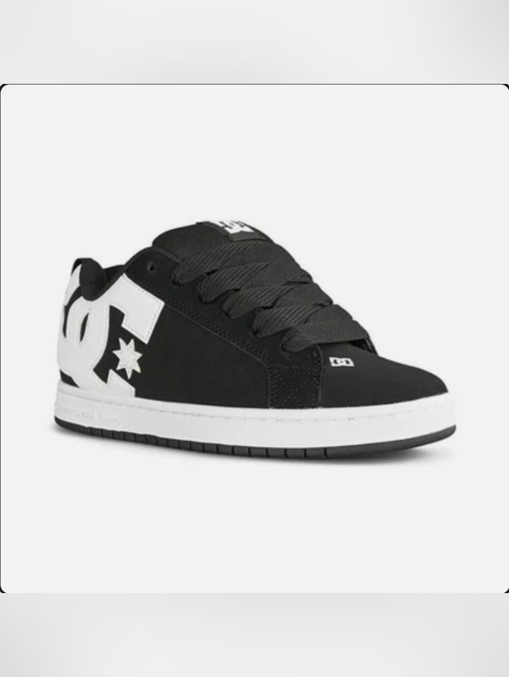 DC Mens Court Graffik Skate Shoes Size 12 In Black NWT